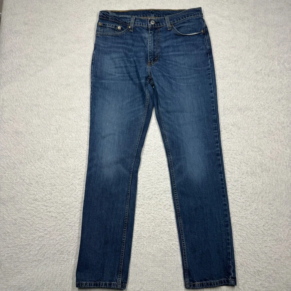 Levi's 511 Slim Fit Leg Jeans Blue Denim Pants Men's Size 33x32 (Fit 32x29.5)